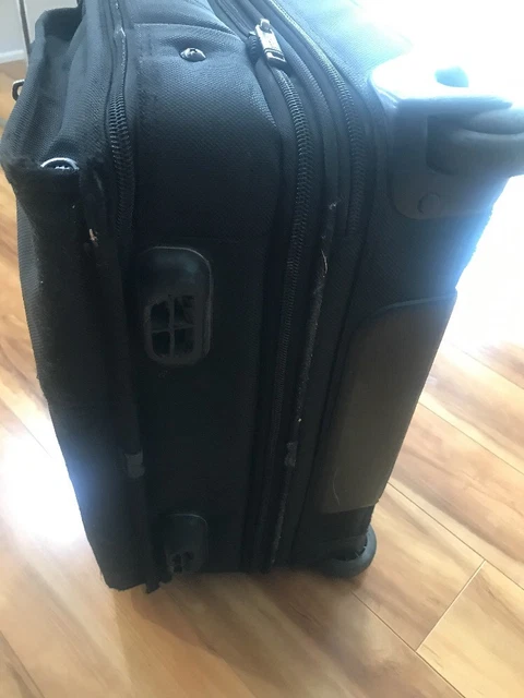 TUMI Alpha 26103D4 Expandable Deluxe Wheeled Black Ballistic Nylon Briefcase 9