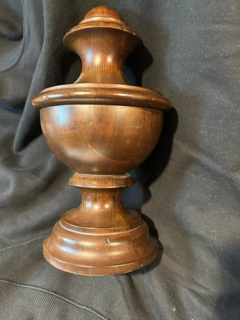 Vintage Antique Wood Architectural Large Finial, Newel Post Top, Accent Piece