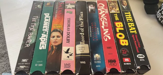 Lot Of 9 Horror / SciFi VHS Tapes
