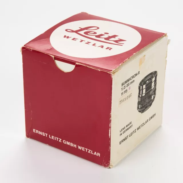 LEICA nur Verpackung only original box Summicron-R 2,0/35 