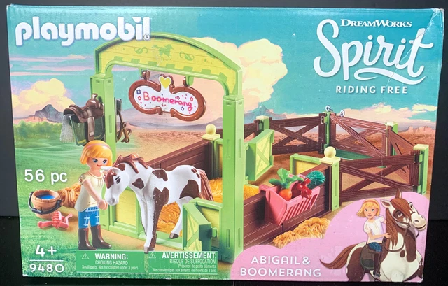 Playmobil DreamWorks Spirit PRU & Chica Linda With Horse Stall In