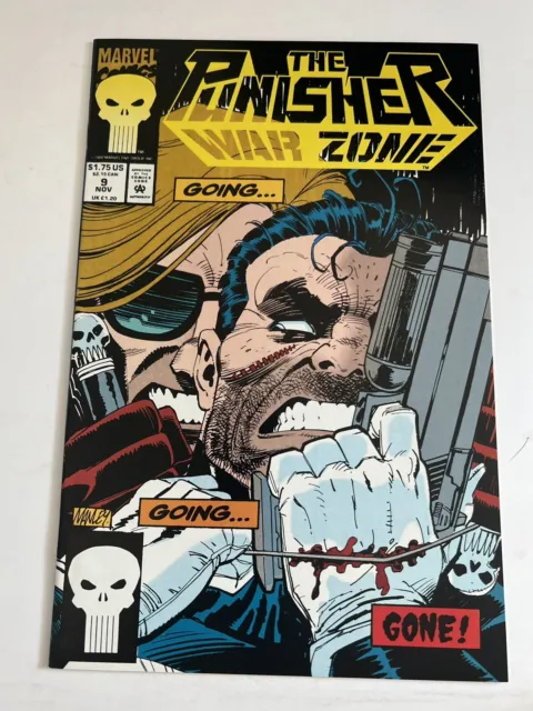 Punisher War Zone Issue #9 Comic Book. Direct Edition. Marvel 1992