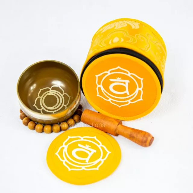 Sacral chakra Tibetan Handmade singing bowl sound healing meditation yoga