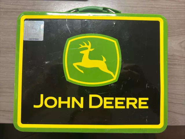 John Deere Small Lunch Box Tin Box, Official Licensed Product 7.5x6x3"