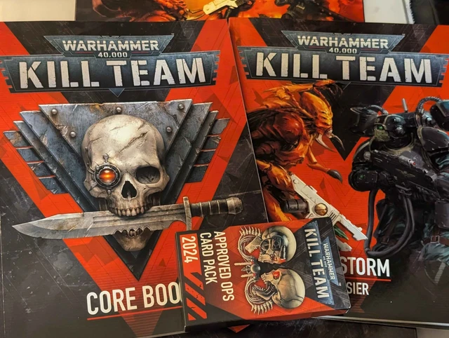 KILL TEAM HIVESTORM Core Book Dossier Card Pack Game Board Token Sheets ...