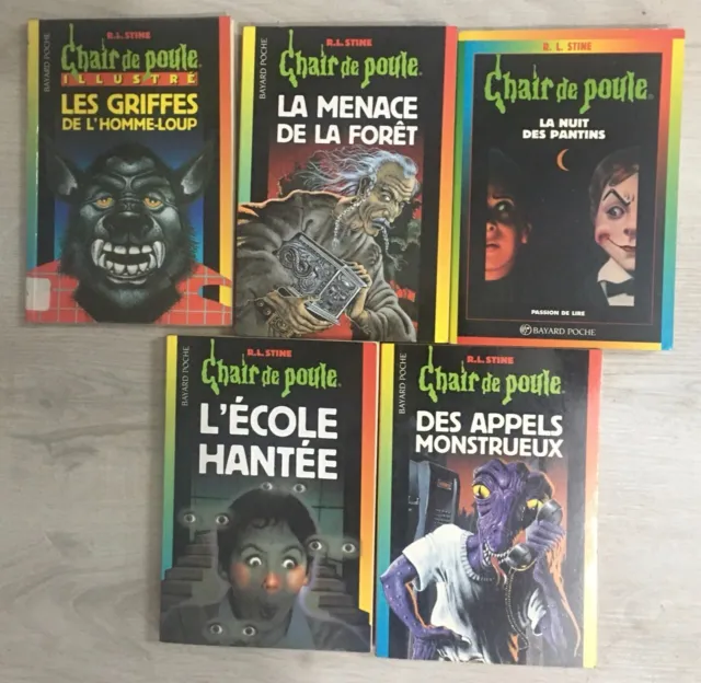 Lot 5 Livres Chair De Poule