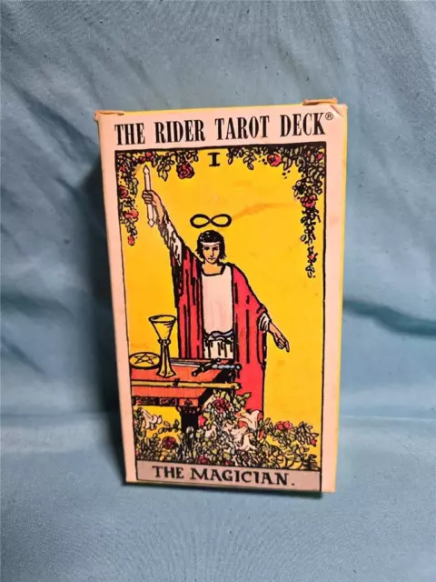 Vtg~1971~The Rider Tarot Deck~Magician WAITE 78 Cards + Instructions