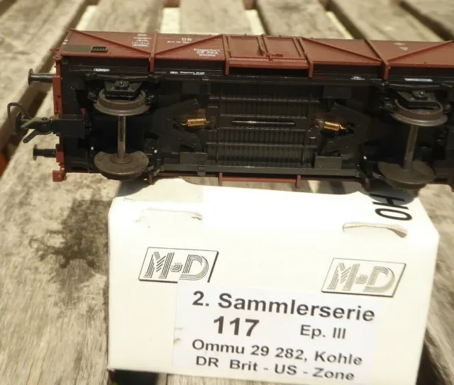 M+D 117 offener Güterwagen Ommu Klagenfurt mit Kohleladung Brit-US-Zone Epoche 3 3
