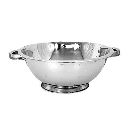 Thunder Group SLIL001 3 Qt Stainless Steel Perforated Colander w/ Footed Base