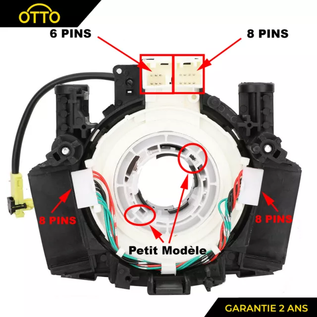 Capteur Tournant Piste Airbag Bague pour Note Qashqai Pathfinder B5567-BH00A