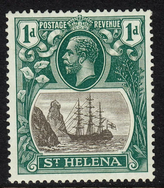 (2) ST HELENA 1922-37 SG98 1d GREY & DEEP GREEN MM