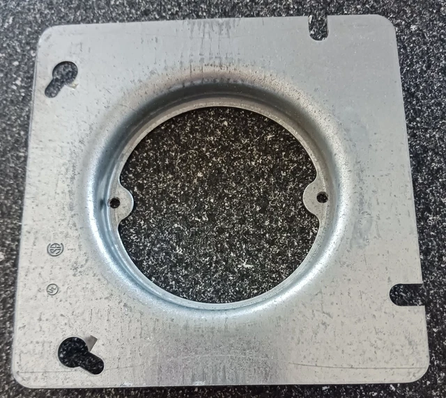 RACO 835 4", round 0.63" Raised Steel Ring 4-11/16" Square (5pk) Ships Free