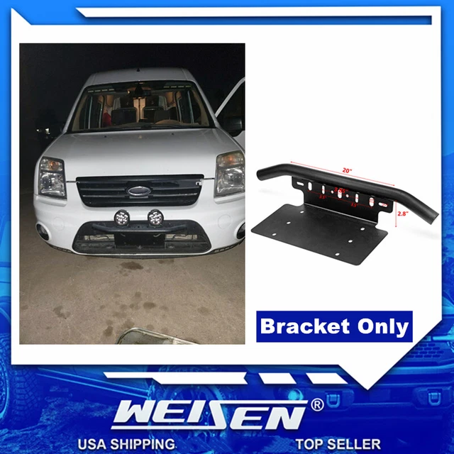 Bull Bar With License Plate Frame & LED Light Bar Togo