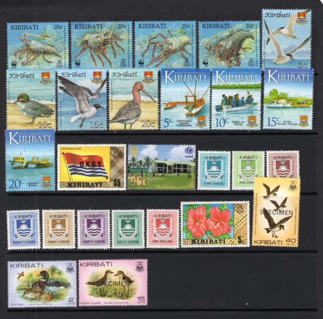 Kiribati - MNH & 'Specimen' x 3 LHM Selection