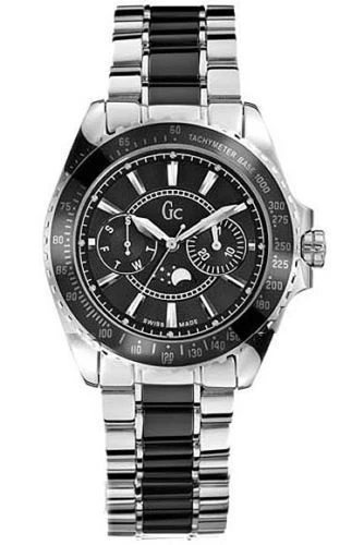 Guess Collection Women's Black Ceramic SS Bracelet Watch 41005M2