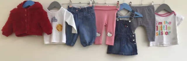 Pacchetto di abbigliamento per bambine età 3-6 mesi cura della mamma Next Hello Kitty