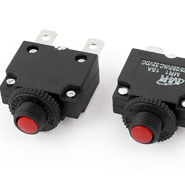 AC 125V/250V DC 32V 15A Disjoncteur Protecteur 3pcs pour le compresseur air 2