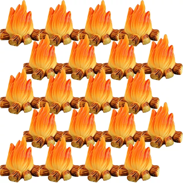 20Pcs Tiny Fake Campfire Decoration for Indoor Table
