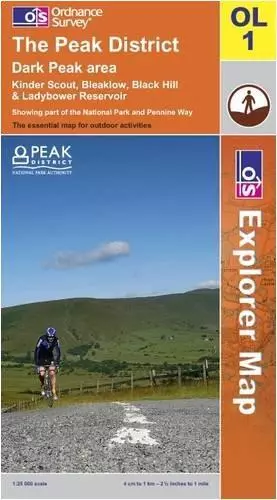 The Peak District: Dark Peak Area (OS Explorer Map)