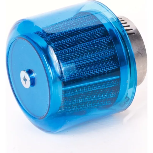 Luftfilter Air-System 38mm gerade blau für: Piaggio/Vespa Quartz-DT,NSP1T