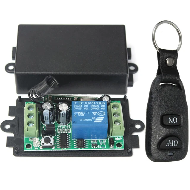 DC 12V 10A Relay  Wireless RF Remote Control Switch Transmitter + Receiver AU