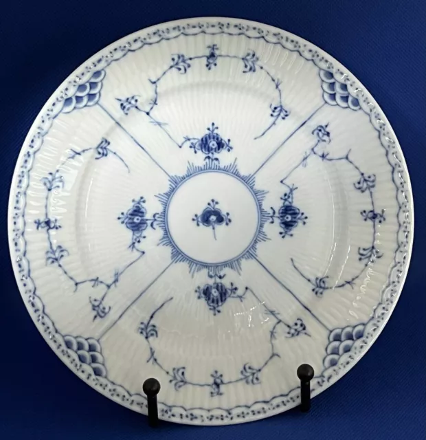 Royal Copenhagen Blue Fluted/Half Lace Border Salad Plate