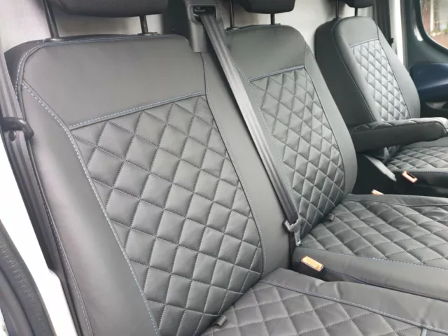 PREMIUM Kunstleder Sitzbezug Auto Sitzbezüge Schwarz Lordose für viele  Fahrzeuge 