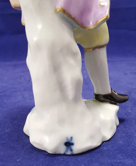 Ancienne paire de statuettes, figurines en PORCELAINE de SAXE 7