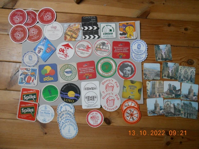 lot 50 sous bocks sous-verres publicitaire 