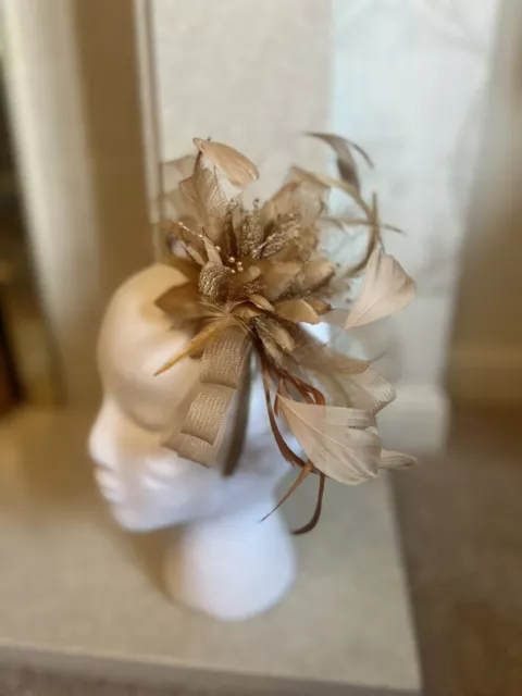 Customised Feather Hair Fascinator on Headband Wedding Royal Ascot Races Bespoke