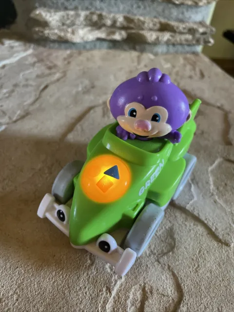 Fisher Price Laugh & Learn Smart Speedsters- Monkey In Green Car  “sound & Light