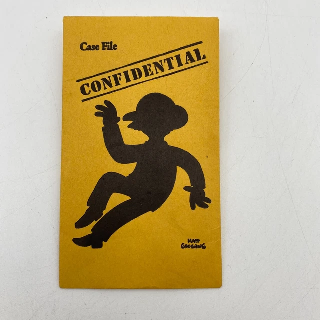 CASE FILE CARD Envelope Mr. Burns The Simpsons Clue 2000 Replacement