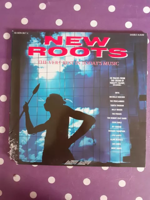 New Roots - Various Artists  Double Album  1989 Original   12" Vinyl Lp