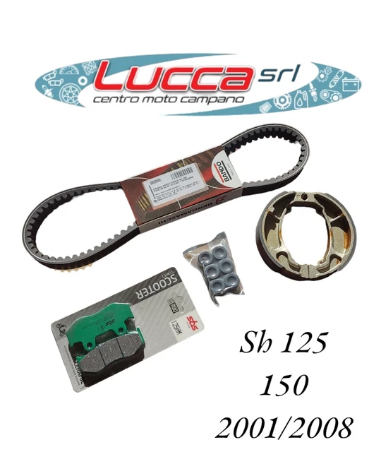 Kit Tagliando Cinghia Rulli Pastiglie Ganasce Honda Sh 125 150 2001 - 2008