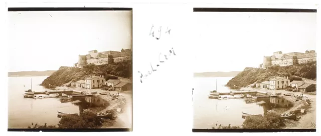 FRANCE Port-Cros Île à Hyères c1930 Photo Glass Plate Vintage V36L5n4 2