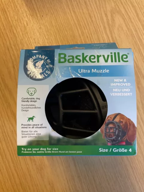 Company Of Animals, Baskerville Ultra Muzzle, Size 4, Black