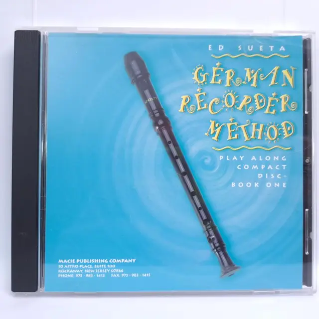 Ed Sueta German Play Recorder Method Replacement Cd Play Along Disc for Book 1