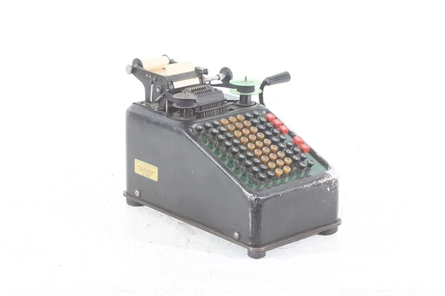 Antiguo Calculadora Continental Tipo Optimatic P39568 Vintage Decoración