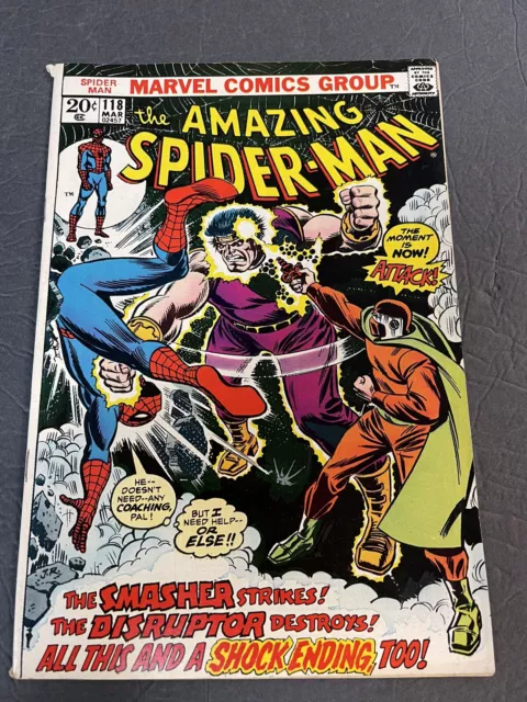 AMAZING SPIDER-MAN #118 The Smasher Strikes 1973