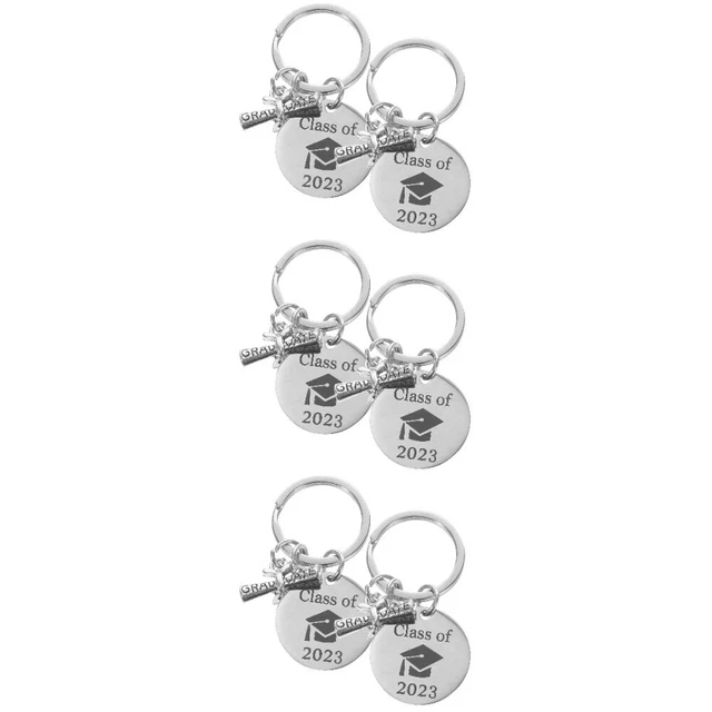 6 PCS Graduation Key Chain 2023 Graduation Keychain Gift Gift Backpack Ornement