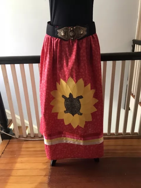 Act Now Own this Beautiful NativeAmerican RIBBON SKIRT With Pockets. Sz. S/M