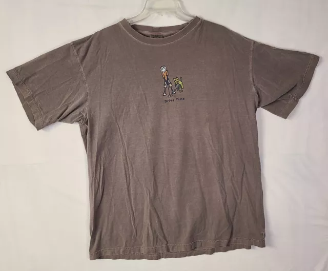 Life Is Good Shirt Men’s XL Tee. Brown