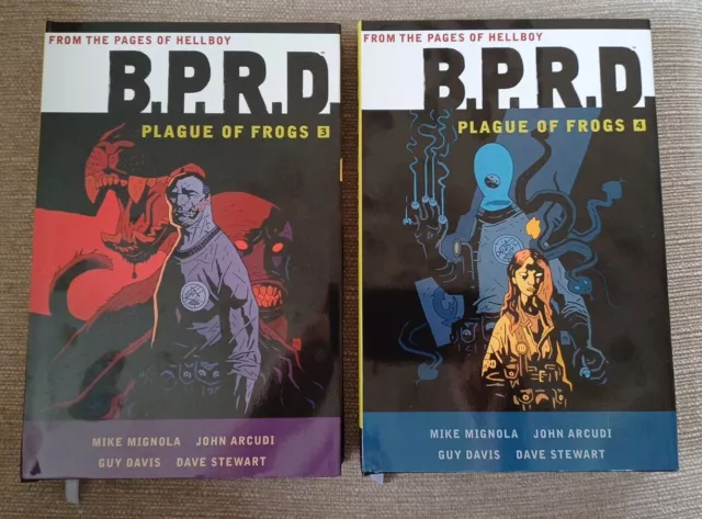 B.P.R.D Plague of Frogs Vols 3 & 4 CUSTOM HARDCOVER HC Mike Mignola, Guy Davis