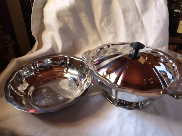 Légumière Vintage Guy Degrenne - Inox Massif Argenté - Années 60-70 - Occasion