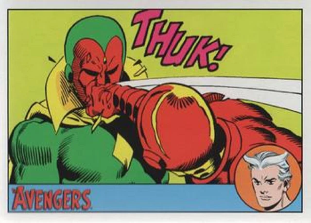 Avengers: IRON MAN vs VISION (2015 MARVEL SILVER AGE) [NEAR MINT NM+] Card #98
