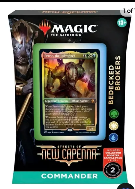 Magic The Gathering Streets  New Capenna Bedecked Brokers Precon Commander Deck