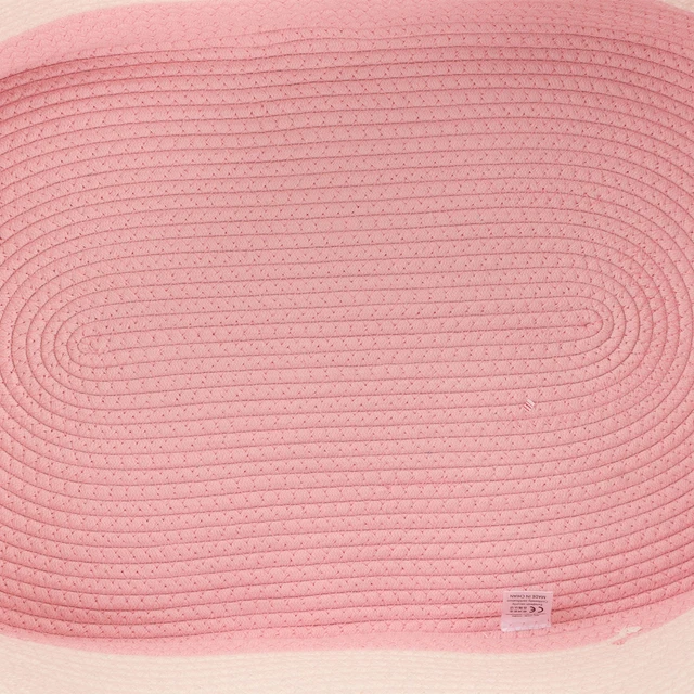(Pink)Baby Sleeping Basket Portable Foldable Safety Moses Basket Nursery Decor