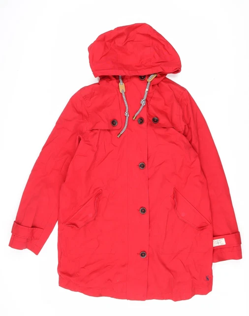 Cappotto antipioggia rosso Joules taglia 12 cerniera