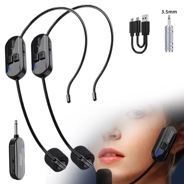 Clear Sound Quality 24GHz Wireless Headset Mic For Voice Amplifiers and More 3