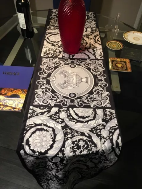 VERSACE TABLE COVER RUNNER MEDUSA LION BAROQUE LUXURY HOME DECOR New in bag 2